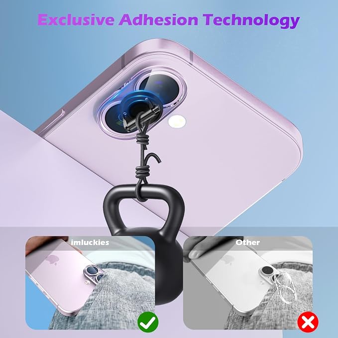 imluckies [3 Pack Clear Camera Lens Protector - Image 3