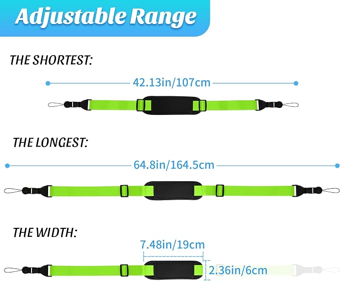Padded iPad Binocular Camera Shoulder Strap, Nylon Neck Lanyard Strap - Image 2