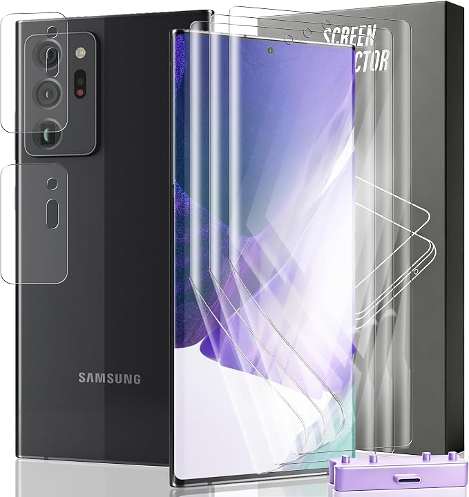 3+2 Pack Screen Protector for Samsung Galaxy Note 20 Ultra Flexible TPU Film by Unknown