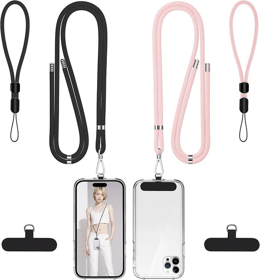 takyu Phone Lanyard, 2 Pack Adjustable Cell Phone Lanyard Crossbody Neck Strap by Takyu