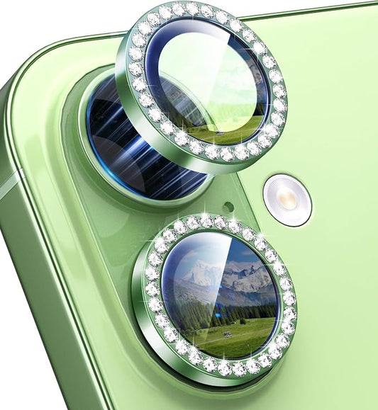for iPhone 17 Camera Lens Protector Bling, Individual Diamond Metal Ring by Xfilm