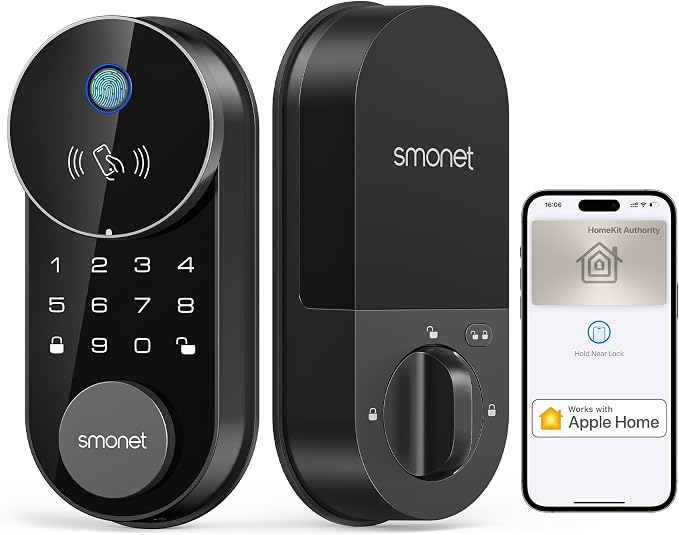 Smart Lock AH1, SMONET Fingerprint Keyless Entry Door Lock by SMONET