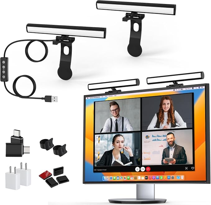 Video Conference Lighting, Monitor Light Bar, Eye-Caring Computer Light by Hagibis