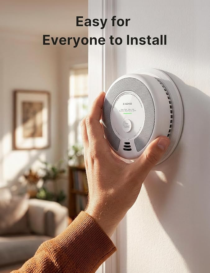 X-Sense Smoke Detector Carbon Monoxide Alarm Combo 10-Year Battery, UL 217 & UL - Image 7