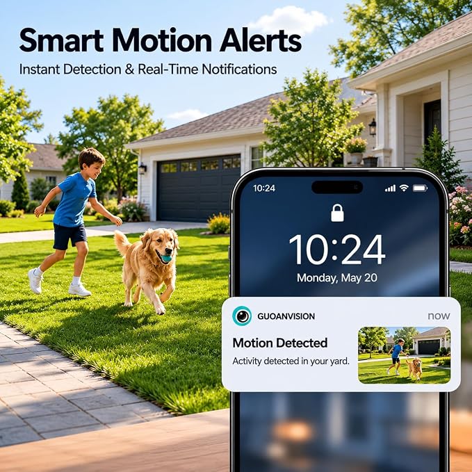 Cameras for Home Security Indoor Outdoor, Dual Antenna 5G/2.4G WiFi Security - Image 3