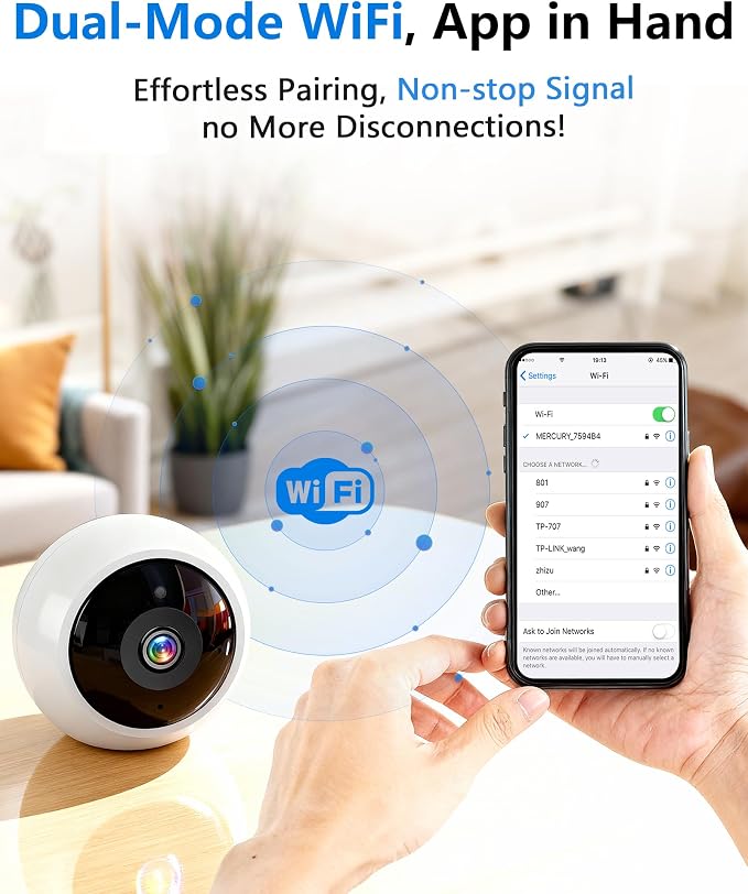 AMTIFO Security Cameras Wireless Outdoor Magnetic: Install-Free Smart Indoor 2K - Image 7