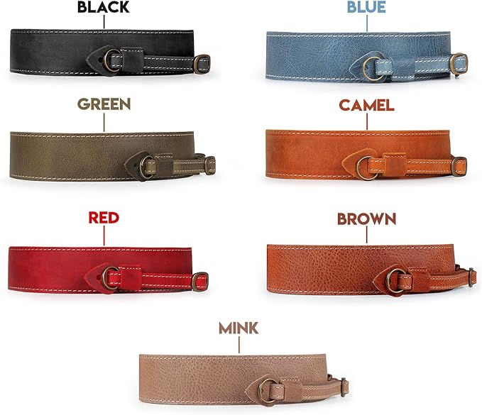 MegaGear SLR, DSLR Sierra Series Genuine Leather Camera Shoulder or Neck Strap - Image 5