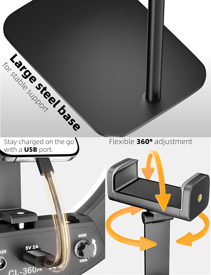 Ring Light Overhead Phone Mount, CRI Max 96 Professional - Image 6
