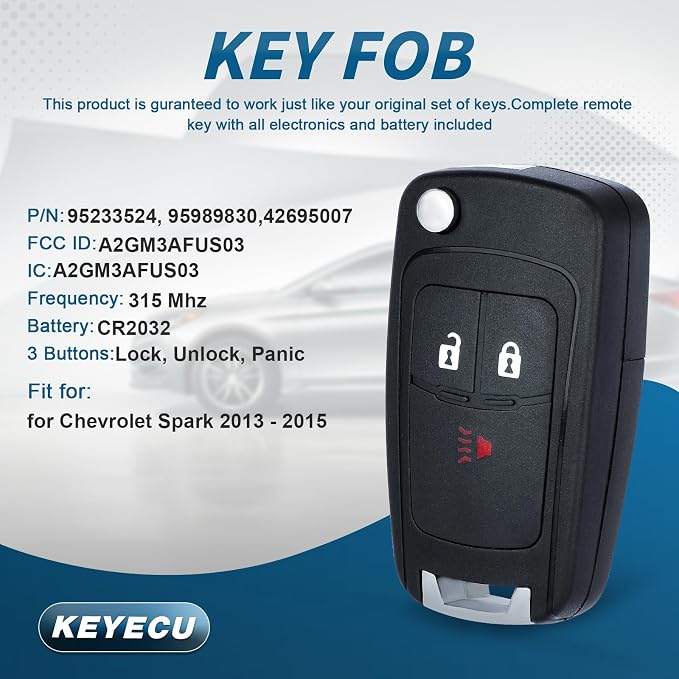 Keyecu Replacement Remote Key Fob - Image 2