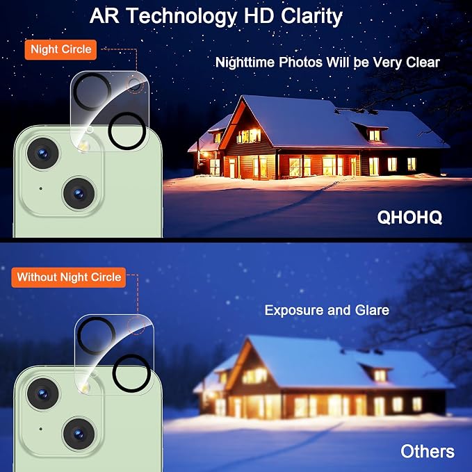 QHOHQ 3 Pack Screen Protector for iPhone 15 Plus - Image 7
