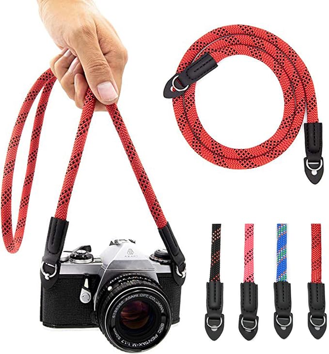 Camera Strap Vintage 100cm Nylon Climbing Rope Camera Neck Shoulder Strap by Eorefo