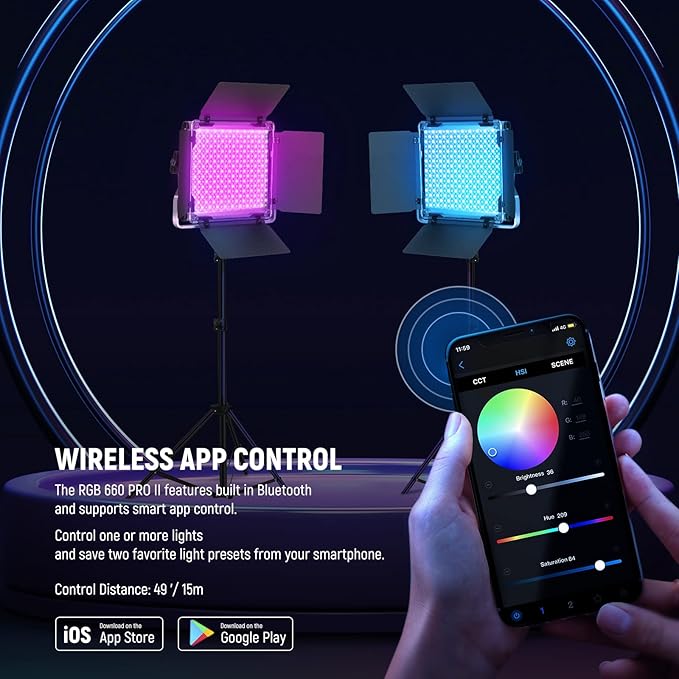 NEEWER Upgraded 660 PRO II RGB LED Video Light - Image 4