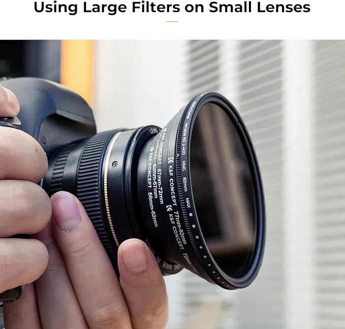 K&F CONCEPT 18 Pieces Filter Ring Adapter Set, Camera Lens Filter Metal - Image 5