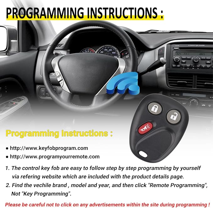 Vurkcy Keyless Entry Remote Key Fob Compatible - Image 3