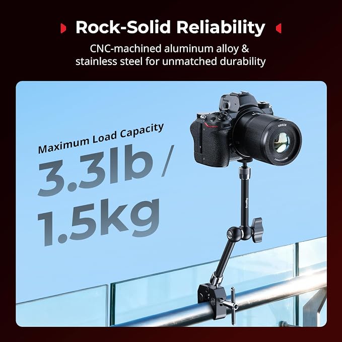 SmallRig Magic Arm Clamp w/ 1/4" Screw, Phone Mount - Image 5