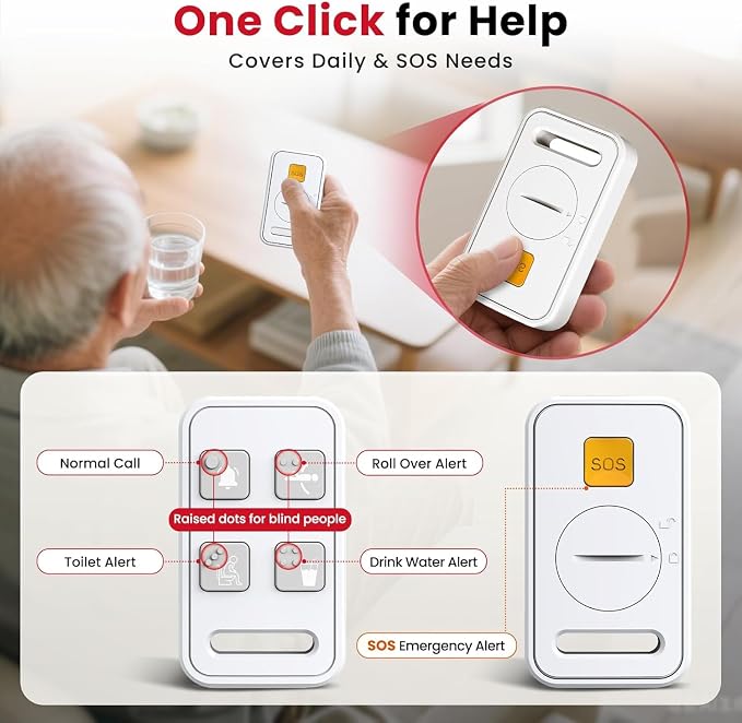 CallToU Elderly Monitor with Camera and Audio, 2-Way Talk Baby Monitors - Image 3
