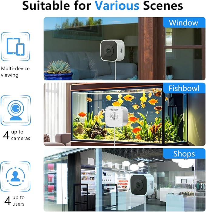 3MP Window Cameras for Home Security, Security Camera, 2K Full Color Night - Image 4