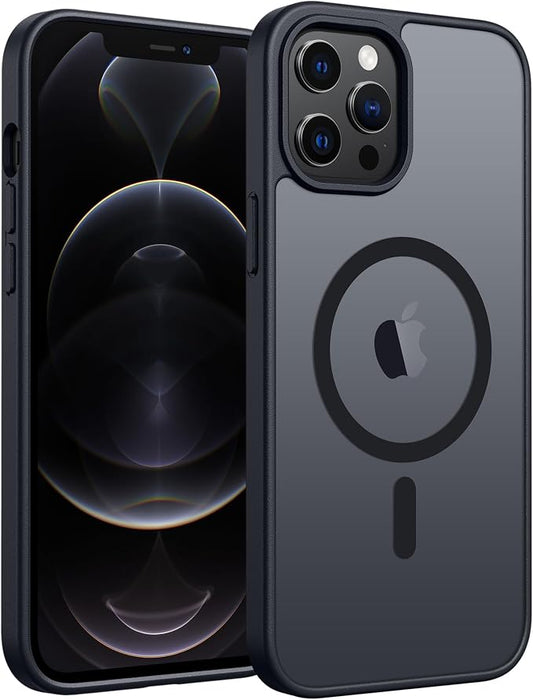 FNTCASE for iPhone 12 Pro Max Case: Translucent Matte Magnetic Phone Cover by FNTCASE