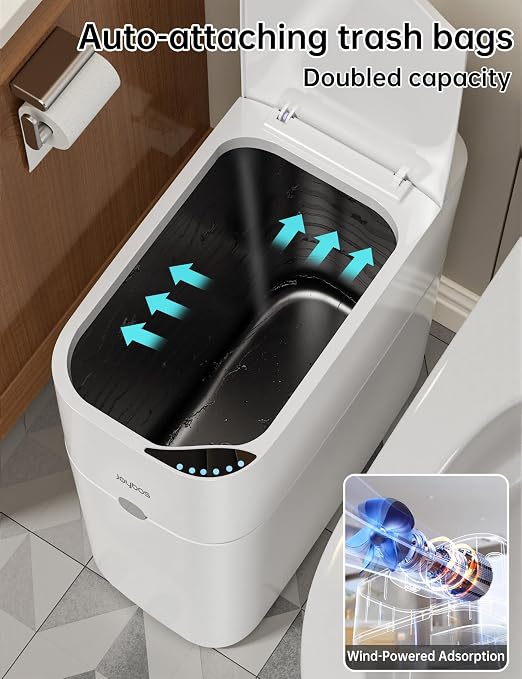 CTIME Touchless Automatic Bathroom Trash Can - Image 3