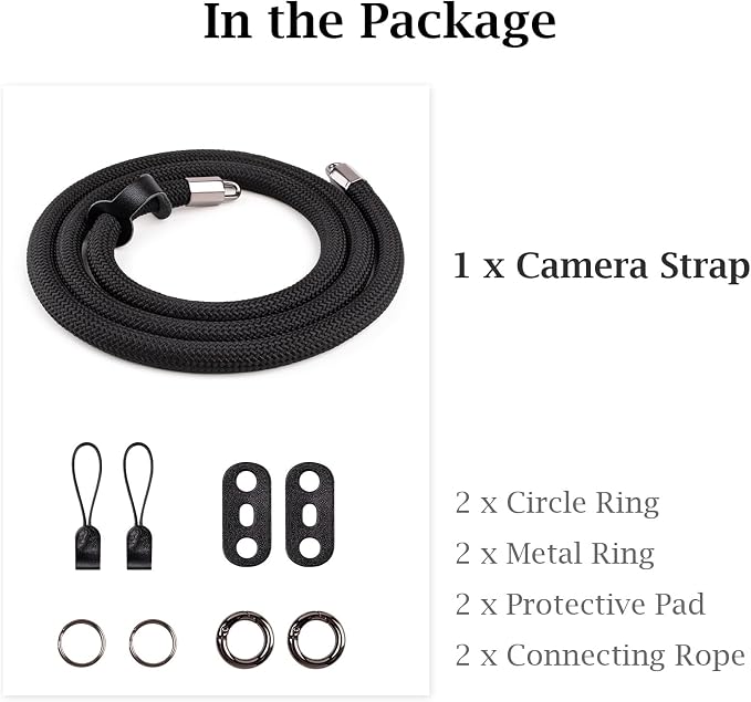 VOVMOEYA Nylon Braided Camera Rope Strap, Camera Neck Shoulder Strap - Image 7