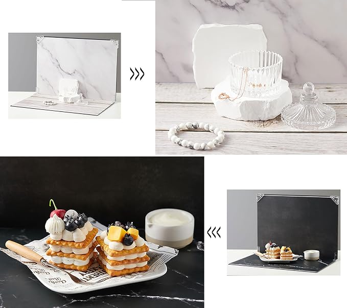 BYSTONE Small Size Photography Backdrops Kit:8Pcs 16 Patterns Small Product - Image 8
