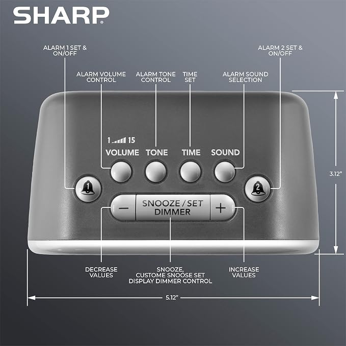 Sharp Big Bang Super Loud Alarm Clock - Image 3
