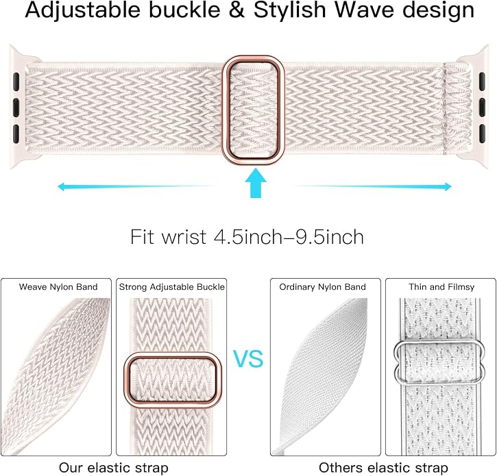 Lerobo Stretchy Nylon Solo Loop Band, Compatible - Image 9