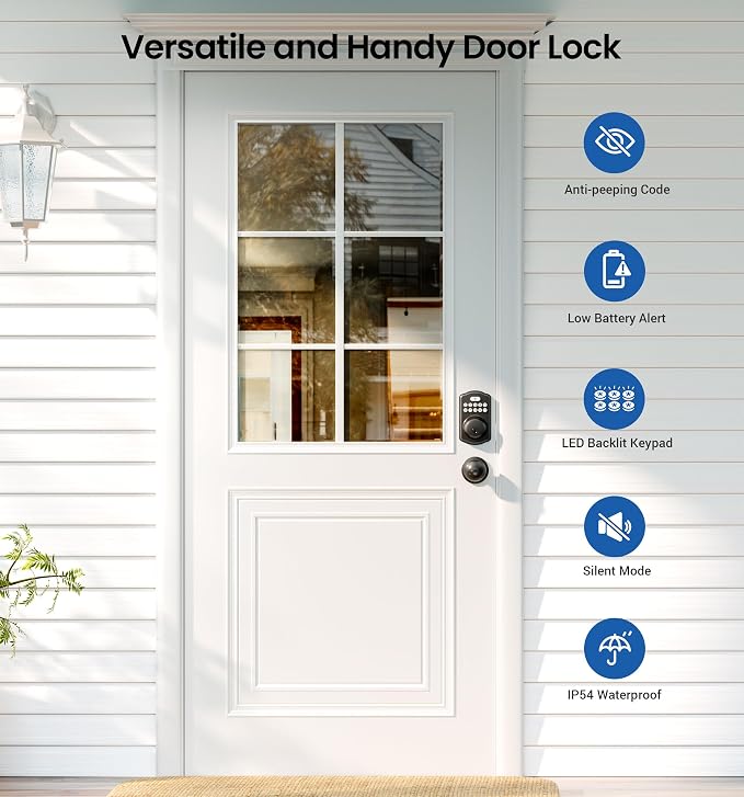 Veise Keyless Entry Door Lock - Image 4