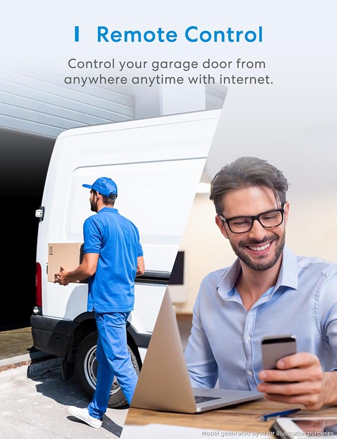 meross Smart Garage Door Opener Remote, Compatible - Image 3