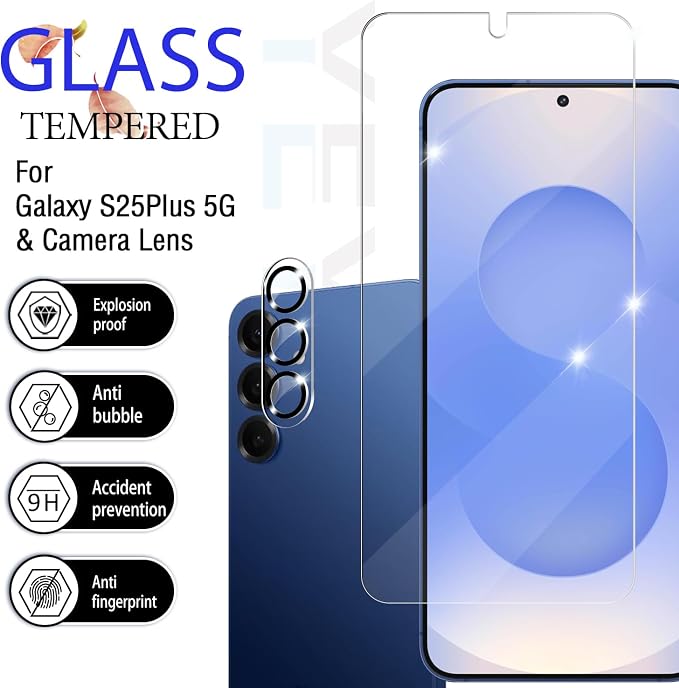 Screen Protector for Samsung Galaxy S25 Plus / S25+, Tempered Glass for Galaxy - Image 2
