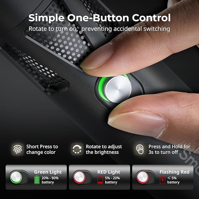 SmallRig RF 20C 20W LED Photography Flashlight, 5 Colors CRI 97 TLCI 99 - Image 2