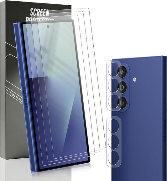 3+2 Pack Tempered Glass for Samsung Galaxy Z Fold 7 Outer Screen Protector by Unknown