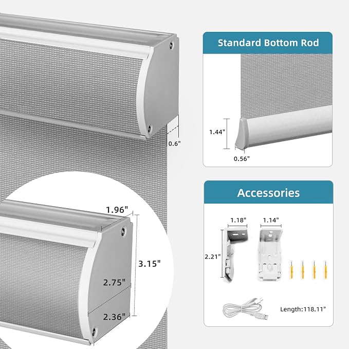 SmartWings Motorized Light Filtering Roller Shades Work - Image 5