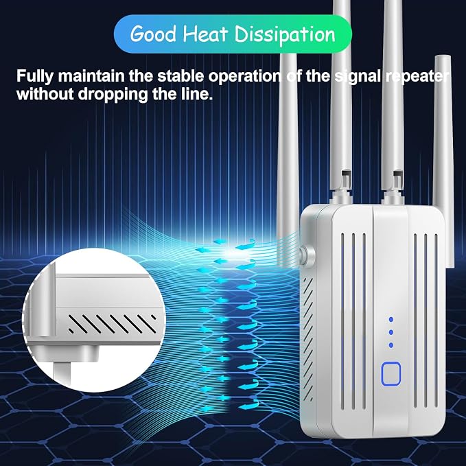 WiFi Extender Signal Booster for Home: WiFi Repeater Long Range Up to 9995 Sq. - Image 8