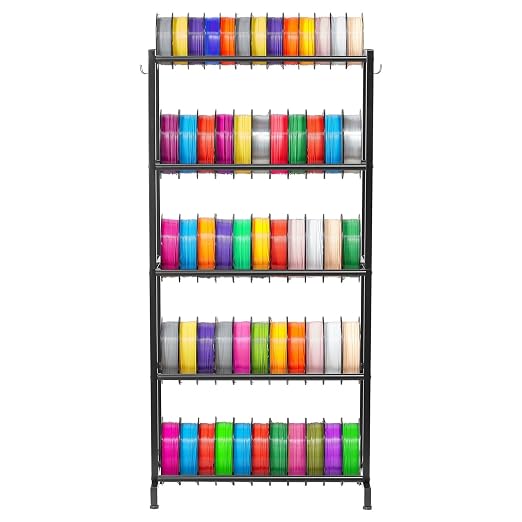 VEVOR 3D Printer Filament Storage Rack, 5 Tier Heavy Duty Storage Shelves by VEVOR