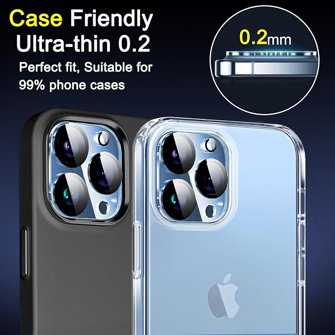 Ferilinso Designed for iPhone 13 Pro Max Camera Lens Protector, Designed for - Image 4