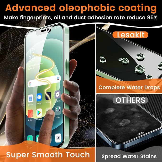 Lesakit 3+3 Pack Privacy Screen Protector - Image 6