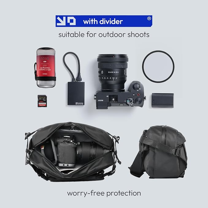 ULANZI Camera Sling Bag, Water-Resistant Camera Case - Image 3