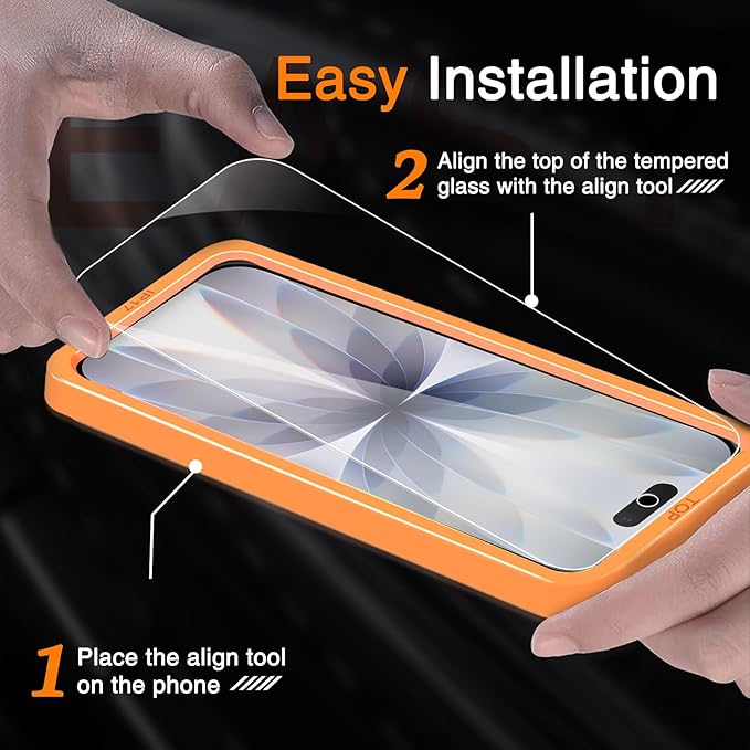 Wiaocit 3 Pack Tempered Glass Screen Protector - Image 2