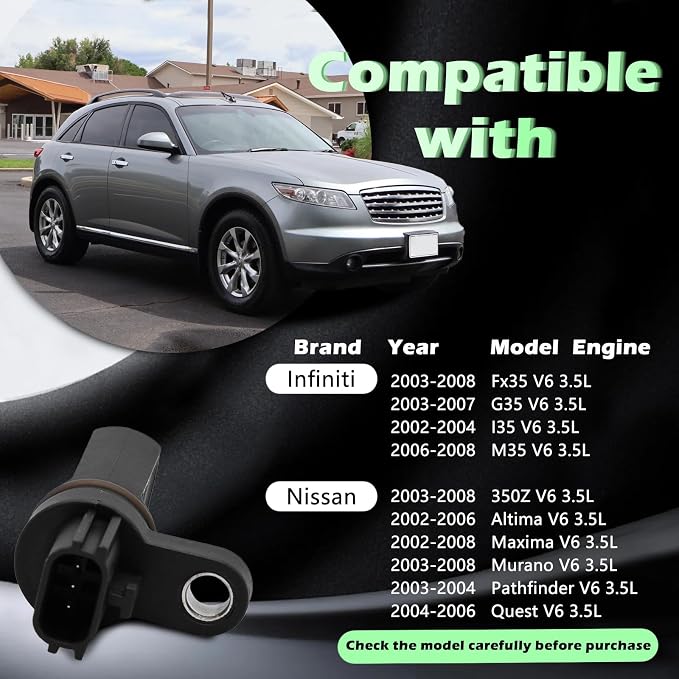 Engine Crank Crankshaft Position Sensor V6 3.5L Compatible - Image 3