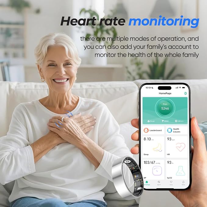 New Smart Ring Health Tracker for Women & Men, Sleep Exercise Health Monitoring - Image 5