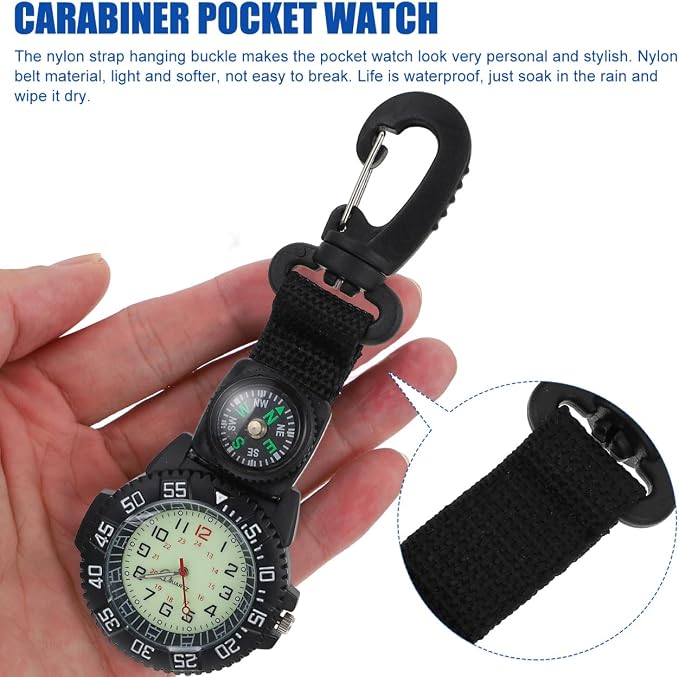 Hemobllo Carabiner Pocket Watch - Image 4