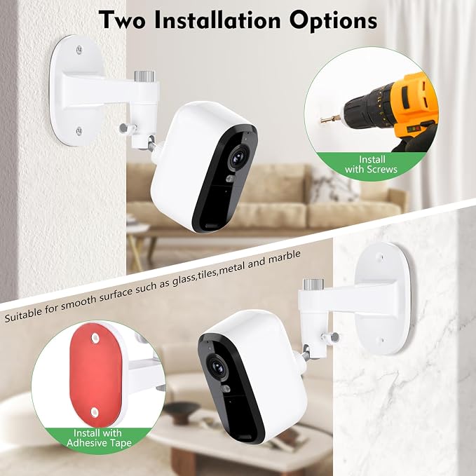 2Pack Adjustable Mount for Arlo Essential 2K Indoor/Outdoor, for Arlo Pro - Image 5