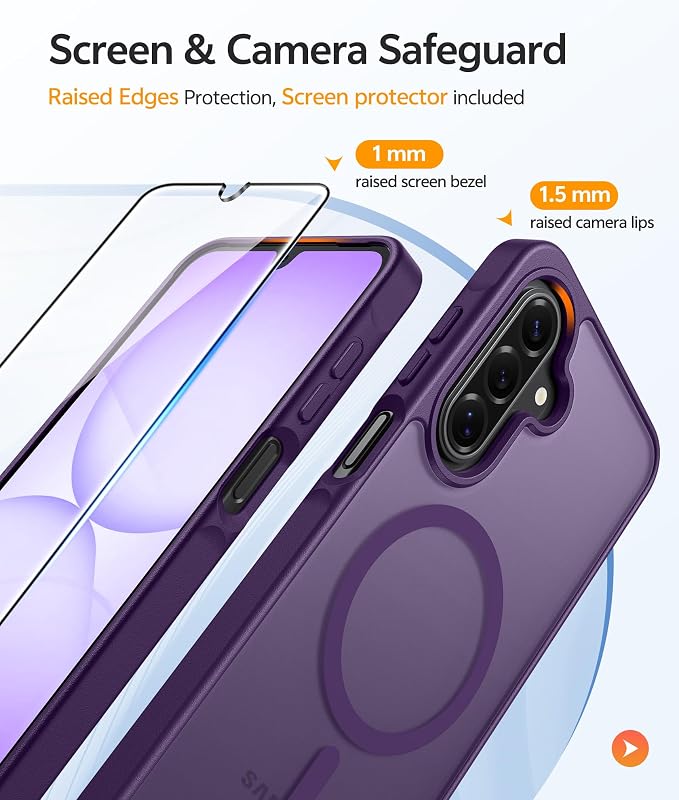 FNTASE for Galaxy A17/A16 5G Phone Case: for Samsung A17 Cases Matte - Image 4