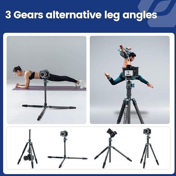 Fotopro 73" Carbon Fiber Tripod - Image 5