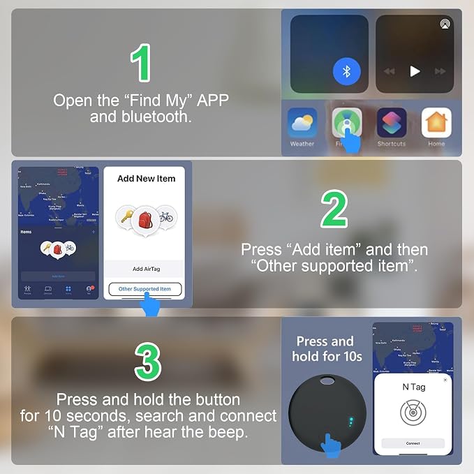 Tracker Tag 4 Packs Bluetooth Tracker, Smart Tag Locator Tracking Device - Image 4
