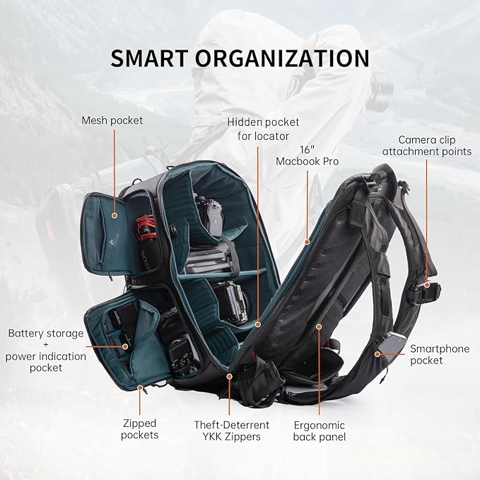 PGYTECH OneMo 2 35L-45L Camera Backpack - Image 9