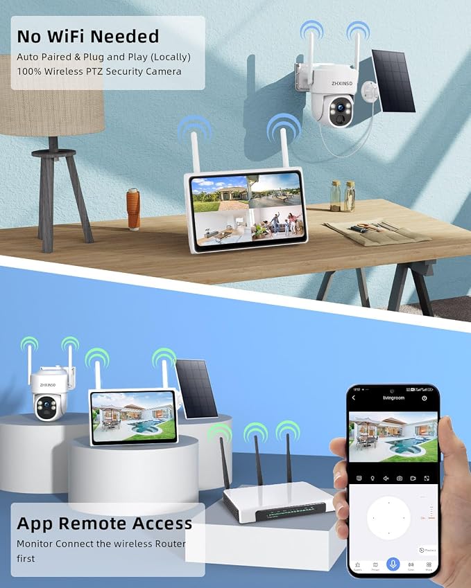 Solar Security Cameras Wireless Outdoor, 4MP FHD Battery Powered Home Security - Image 9