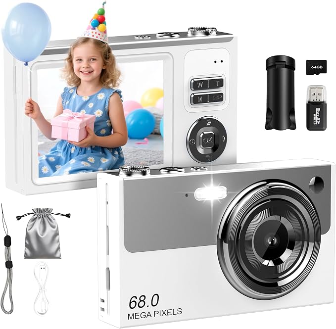 Digital Camera for Kids & Beginners, 4K Digital Camera by ocxu