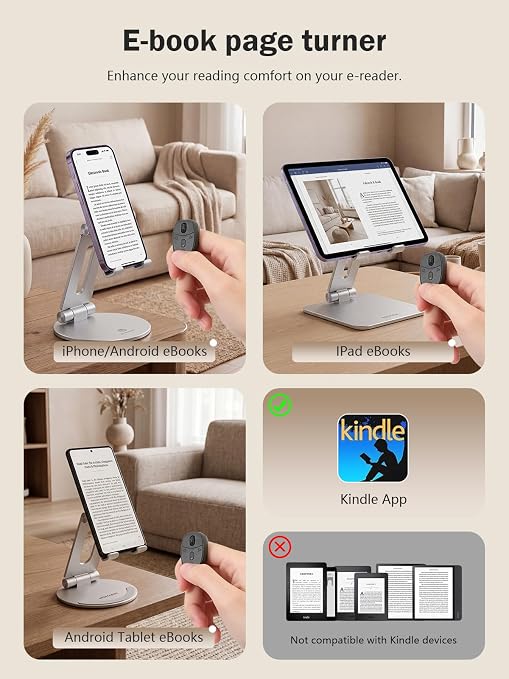 TikTok Scrolling Ring for iphone, Fingertip Wireless Scroller Page Turner for - Image 3